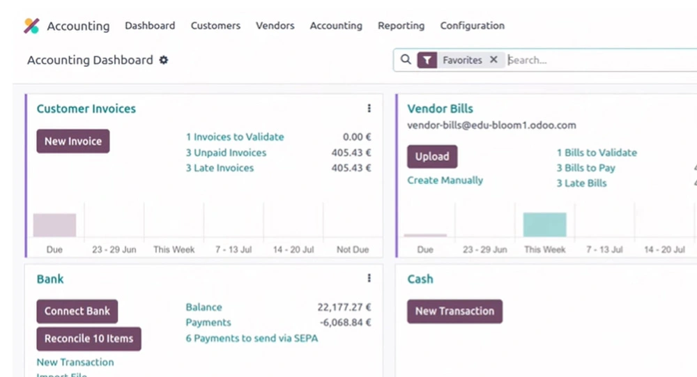 Odoo ERP Systems in Sri Lanka Accounting