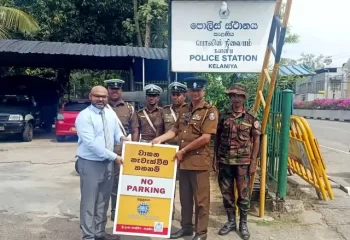 PBSS Group donated “No Parking” signboards to the Kelaniya Police Station