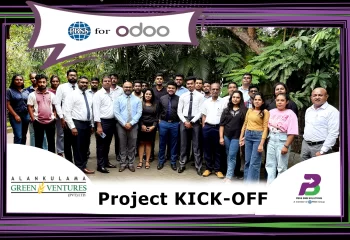 PBSS SMB Solutions and Alankulama Group teams at the Odoo ERP kickoff ceremony
