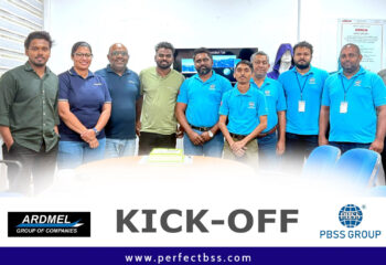 Ardmel Group leadership and PBSS Group project teams at the Perfect People HRIS implementation kickoff in Sri Lanka.